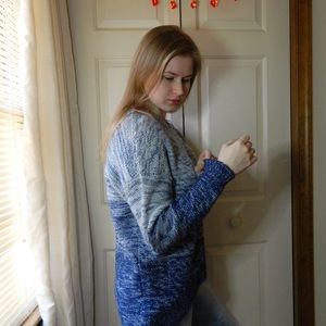 Blue Ombré Sweater